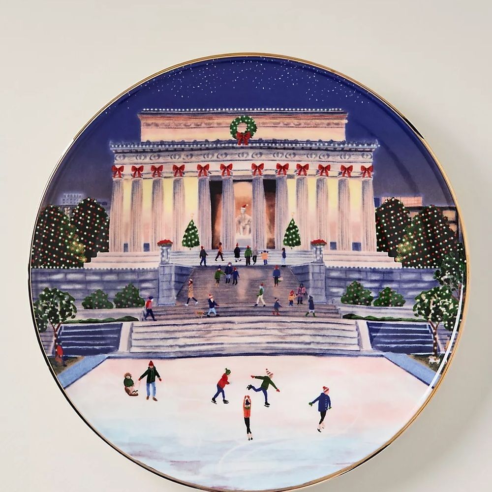 ❤️ New York City, London, Paris, D.C. Dessert Plates - NWT - Picture 6 of 6